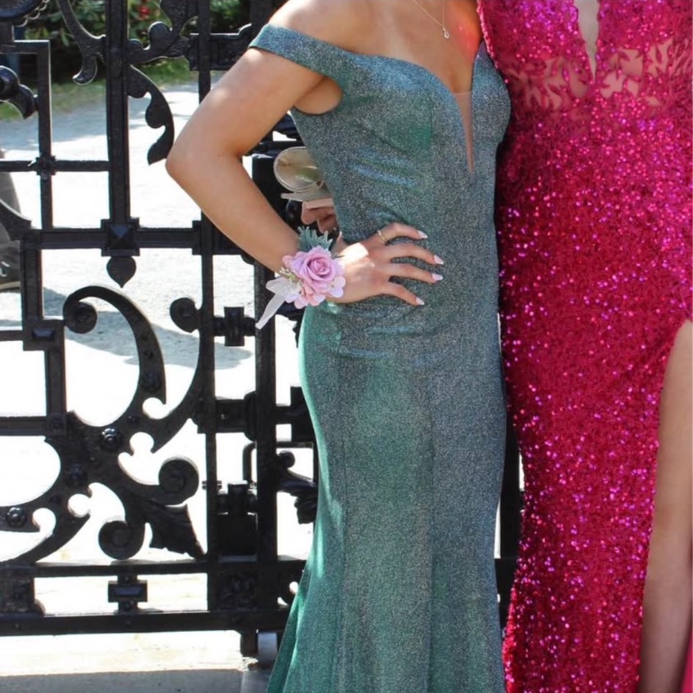 Off the shoulder prom dress